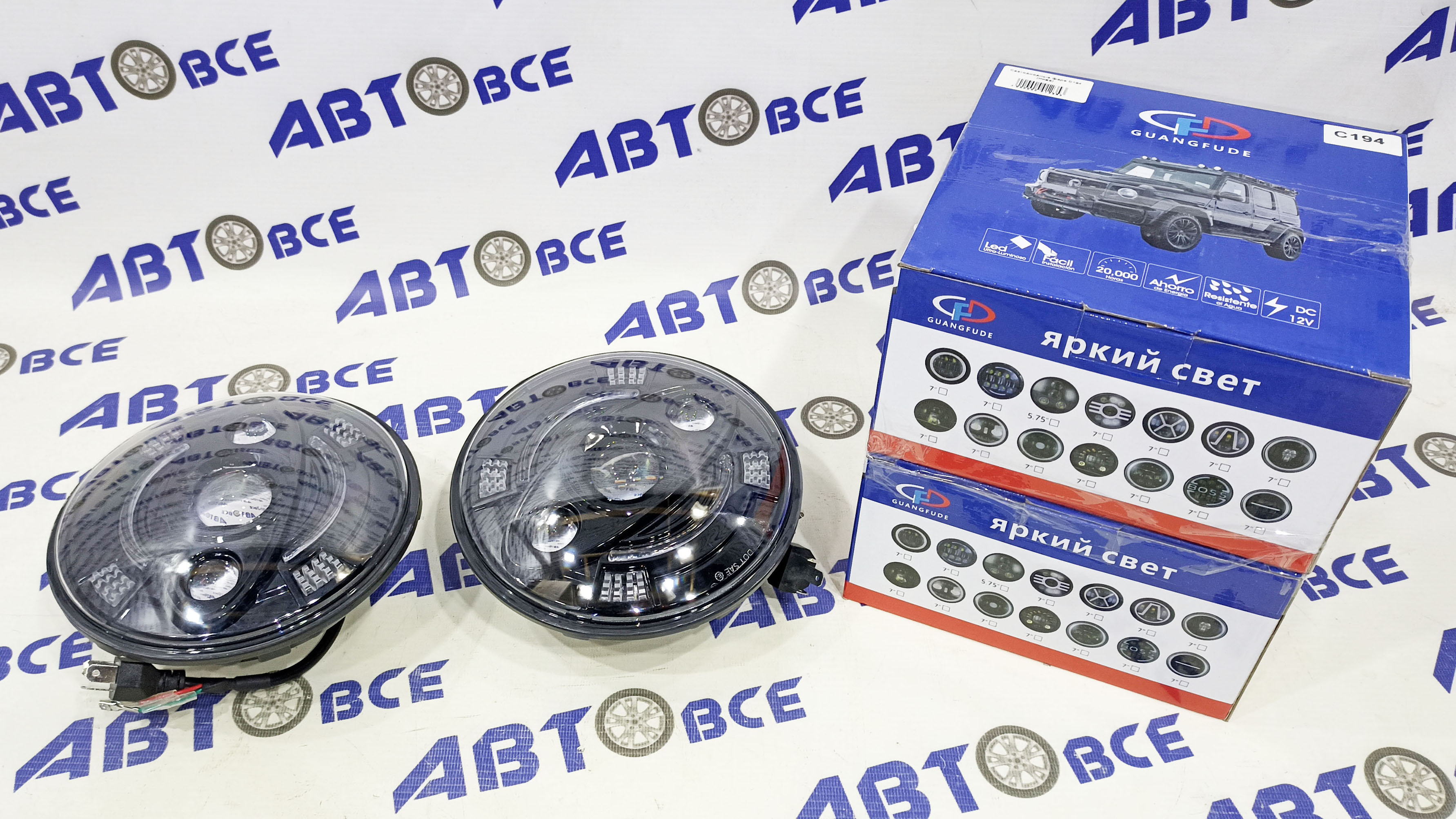 Оптика (фара) Тюнинг диодная ВАЗ-2123 (комплект 2шт 12-24V)  C194 (2123) NovoLED